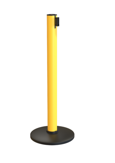 Dbasic — Barrera retráctil amarilla 2,5 m
